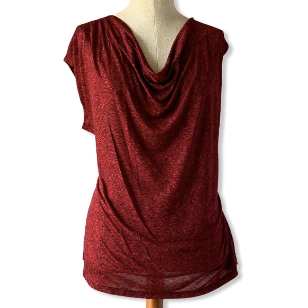 Michael Kors cowl-neck ruched top